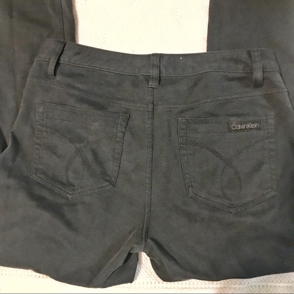 Calvin Klein Jeans Cotton Stretch Black Pants - Picture 3 of 7
